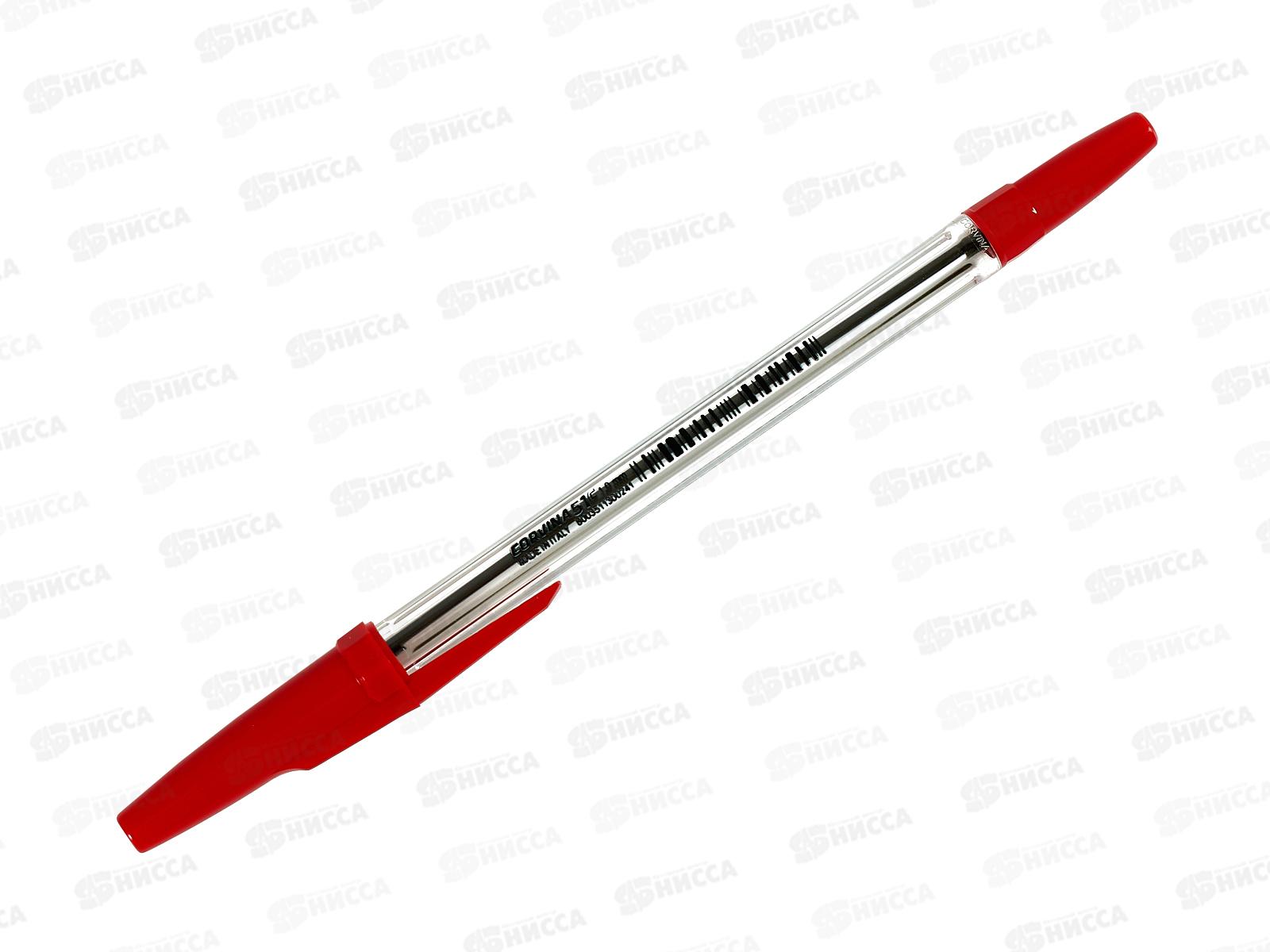 Ручка шариковая  Corvina-51  красная, прозрачная 40163/03 *50/2400