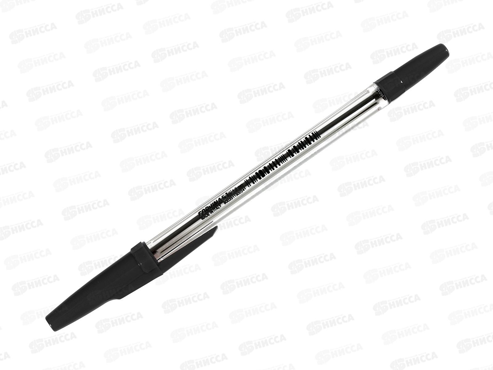 Ручка шариковая  Corvina-51  черная, прозрачная 40163/01 *50/2400