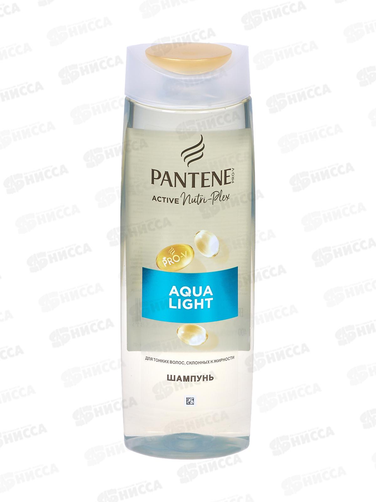 ПАНТИН шампунь 400/360мл Aqua Light для тонких и склонных к жирности  волос *6
