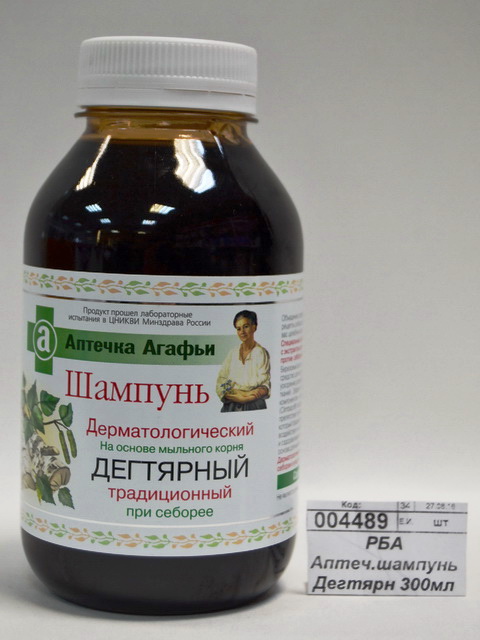 РБА Аптеч.шампунь Дегтярн 300мл *12 3587