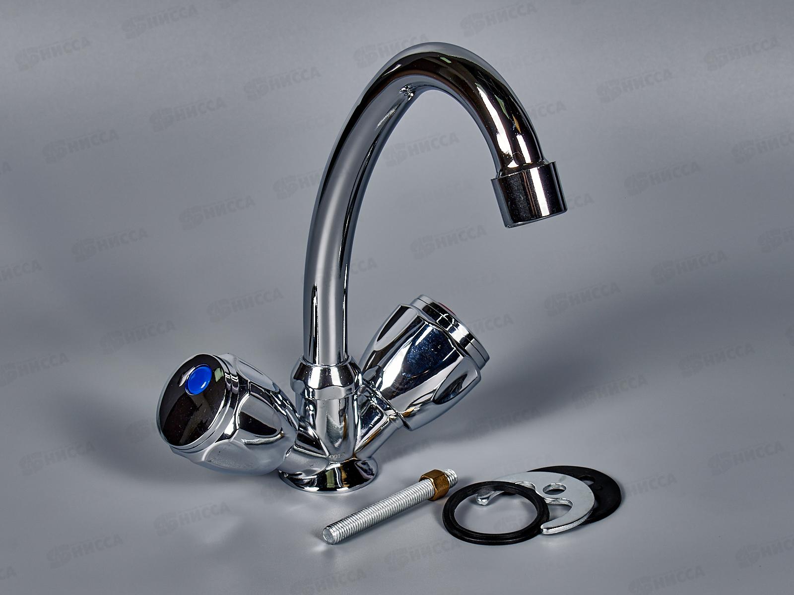 Смеситель Quartz 1/2 (НВ22) 9826! керамический для кухни без подводки 566-010 г