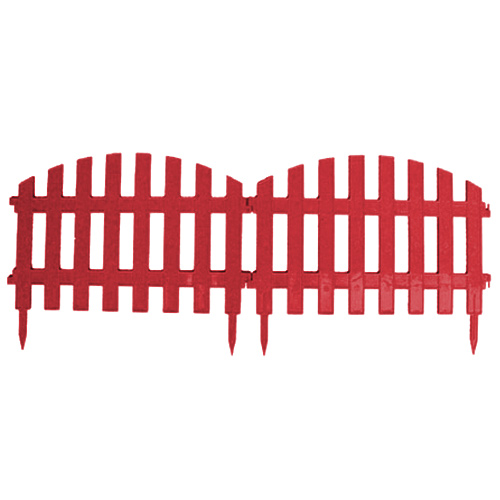 Заборчик Декоративный 3м красный МП *9