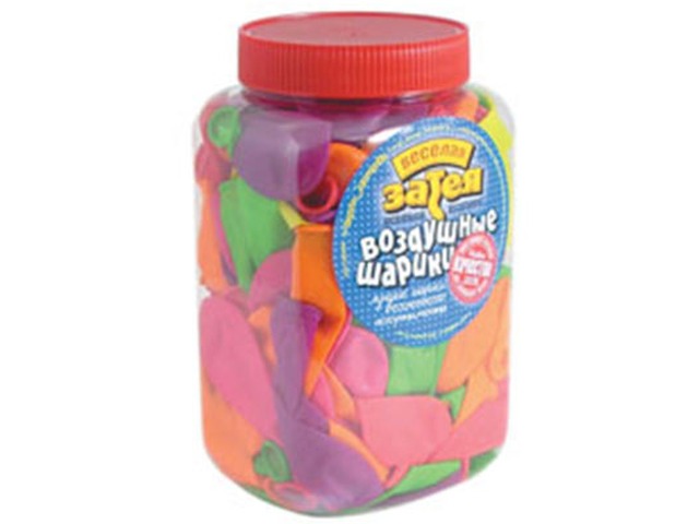 Шары 7&quot неоновые  ассорти банка (200шт) 1110-0001 *10