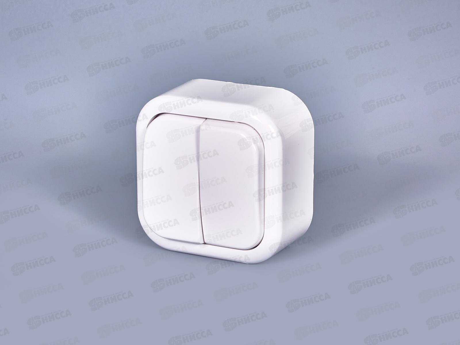 Выключатель открытой установки 2 клавиши  А56-025 Валентина  162  *60