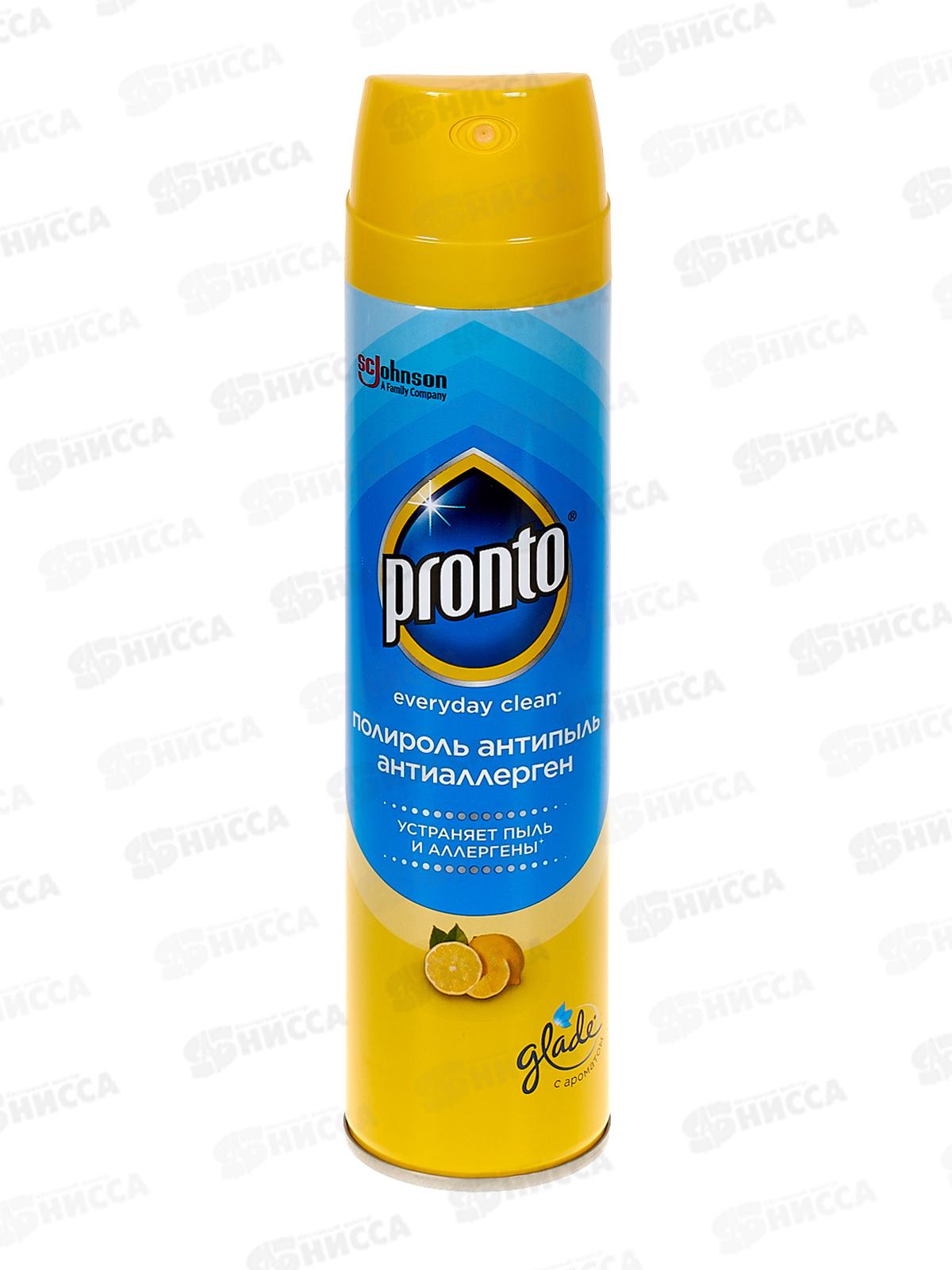 ПРОНТО аэрозоль для мебели Антипыль/Антиаллерген 250мл *6