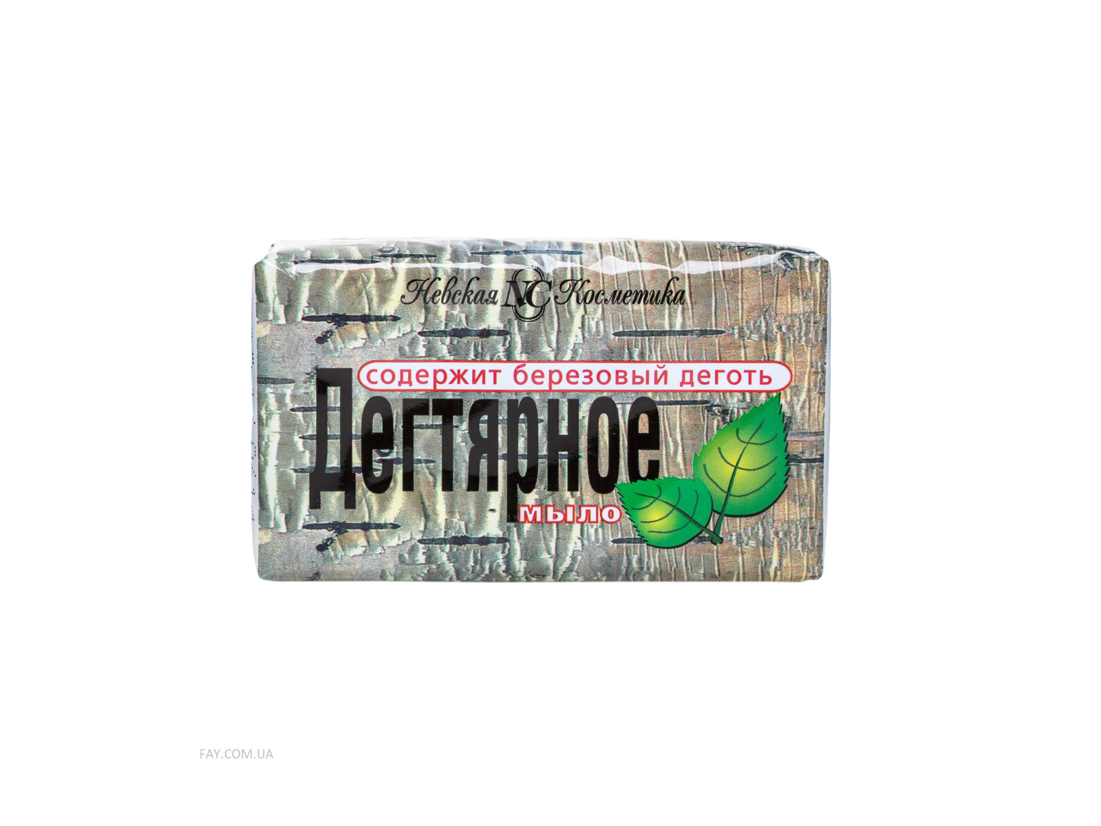 Невская Косметика ДЕГТЯРНОЕ мыло 140г в полиэтиленовом пакете *48/4