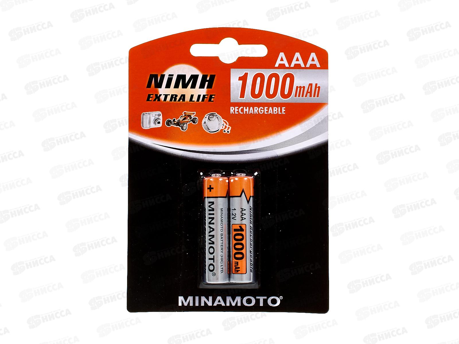 Батарейка Аккумулятор  Minamoto R3 AAA 1000mAh Ni-MH BP-2 *2/72