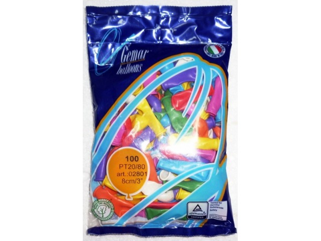 Шары 2&quot пастель, ассорти (упаковка 100шт) 1101-0014