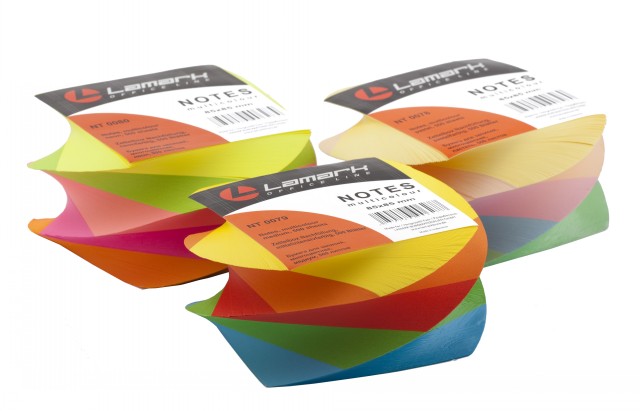 Кубарик LAMARK Спираль 85*85мм, 500л, цветной пастель, NT0078 *16