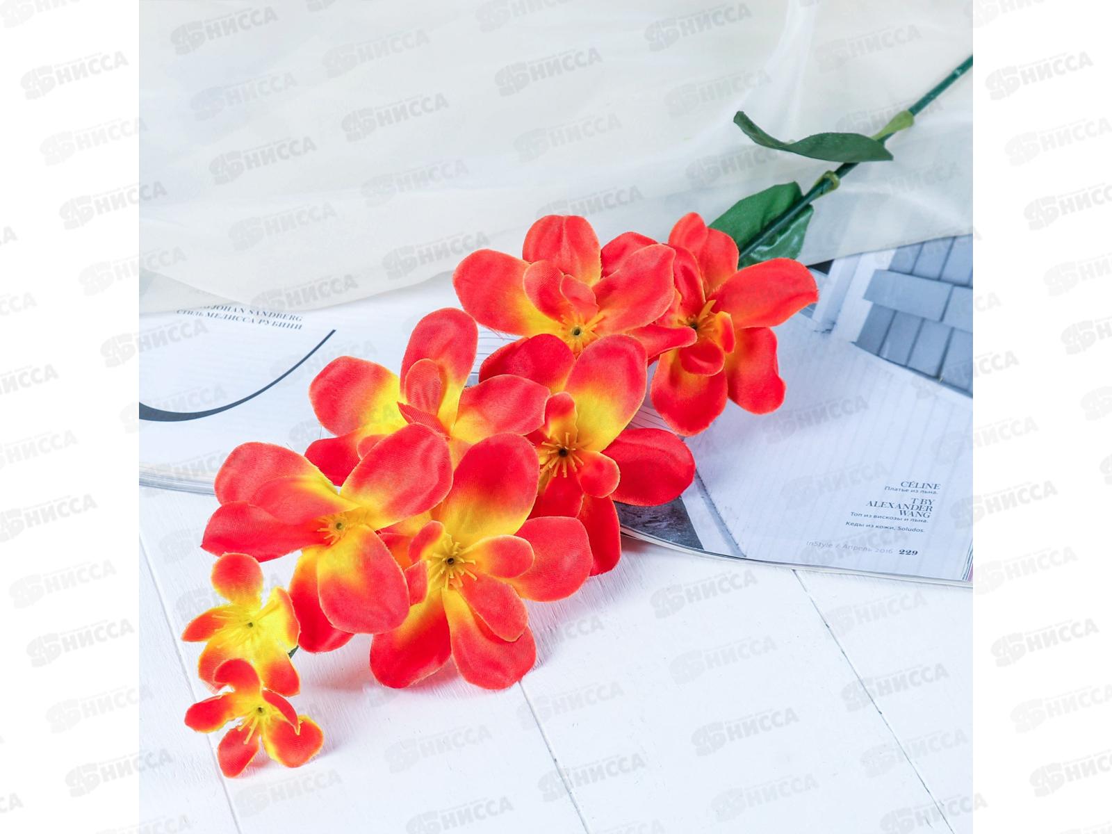 Цветы искусственные орхидея амезиелла 65см оранж 701711