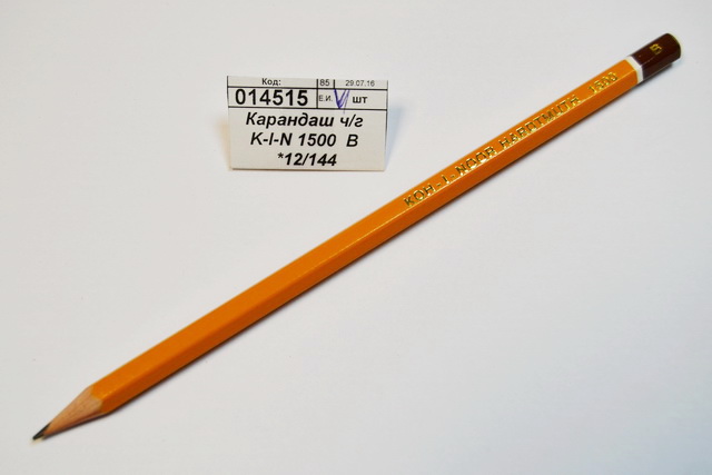 Карандаш чернографитный  K-I-N 1500  B *12/144