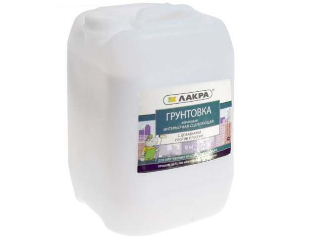 ГРУНТ интерьерный сцепляющий против плесени 9кг, 3617  *60