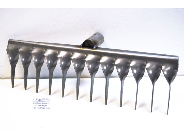 Грабли витые 12 зубьев  нержавеющая сталь ГВ-12 (Павлово)