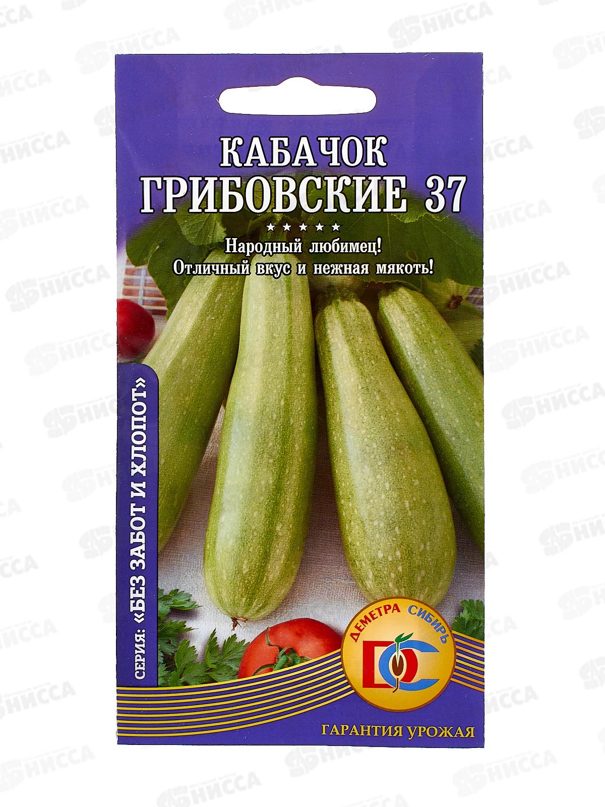 Кабачок Грибовский 37 (8шт) ДемСиб *10 +