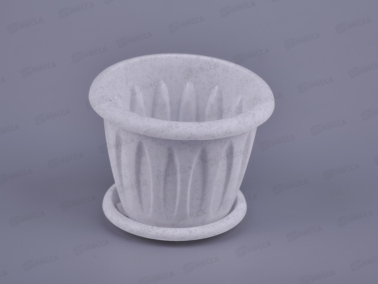 Горшок для растений Фелиция Мрамор 0,4л С101М *57