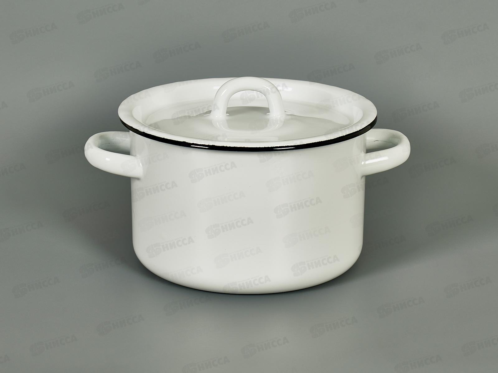 Кастрюля 2,0л эмалированная белая 01-1610.1 *8