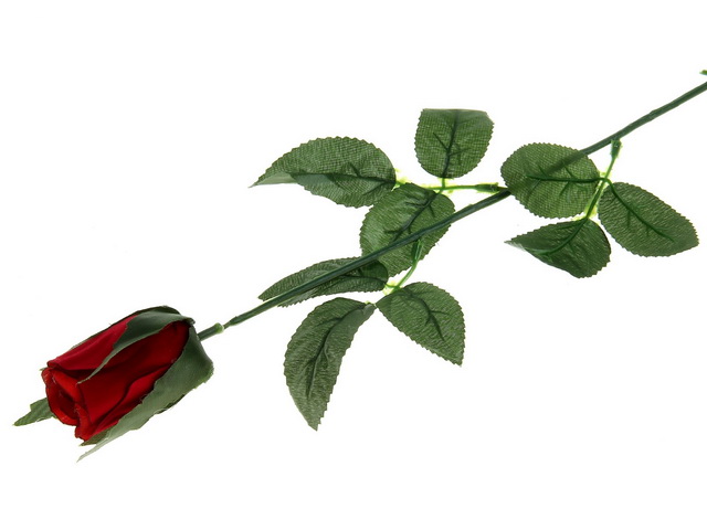 Цветы искусственные роза 63см d-5 красн  482691 *10