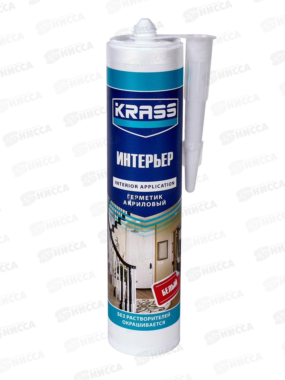 Герметик KRASS 300мл акриловый для интерьерных работ *12  3499