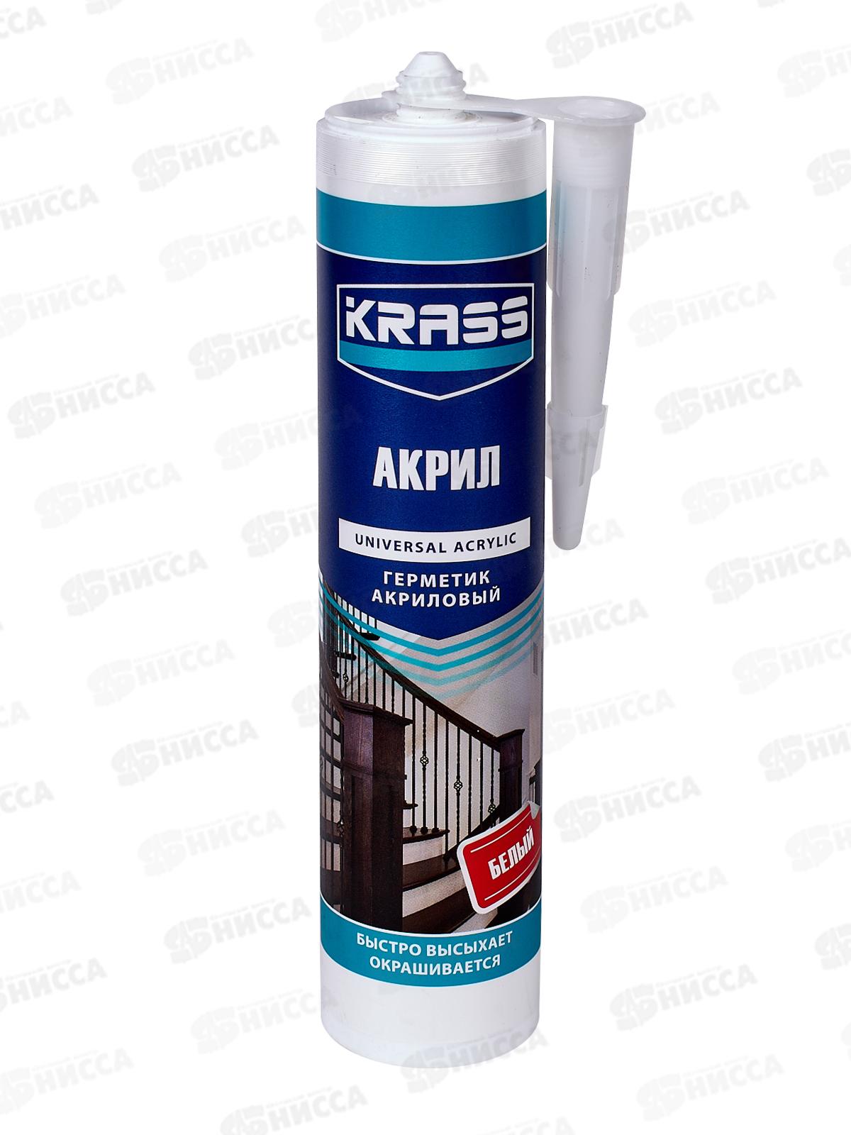 Герметик KRASS 300мл акриловый белый *12  3574