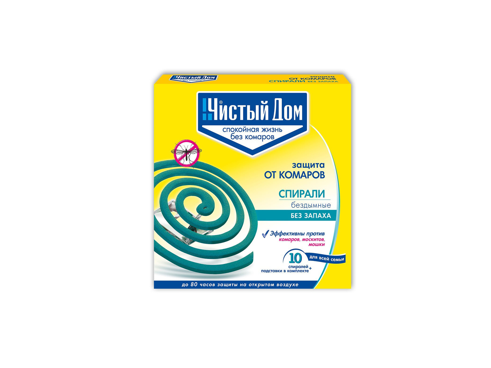 Чистый дом спирали зеленые от комаров 10шт  *60