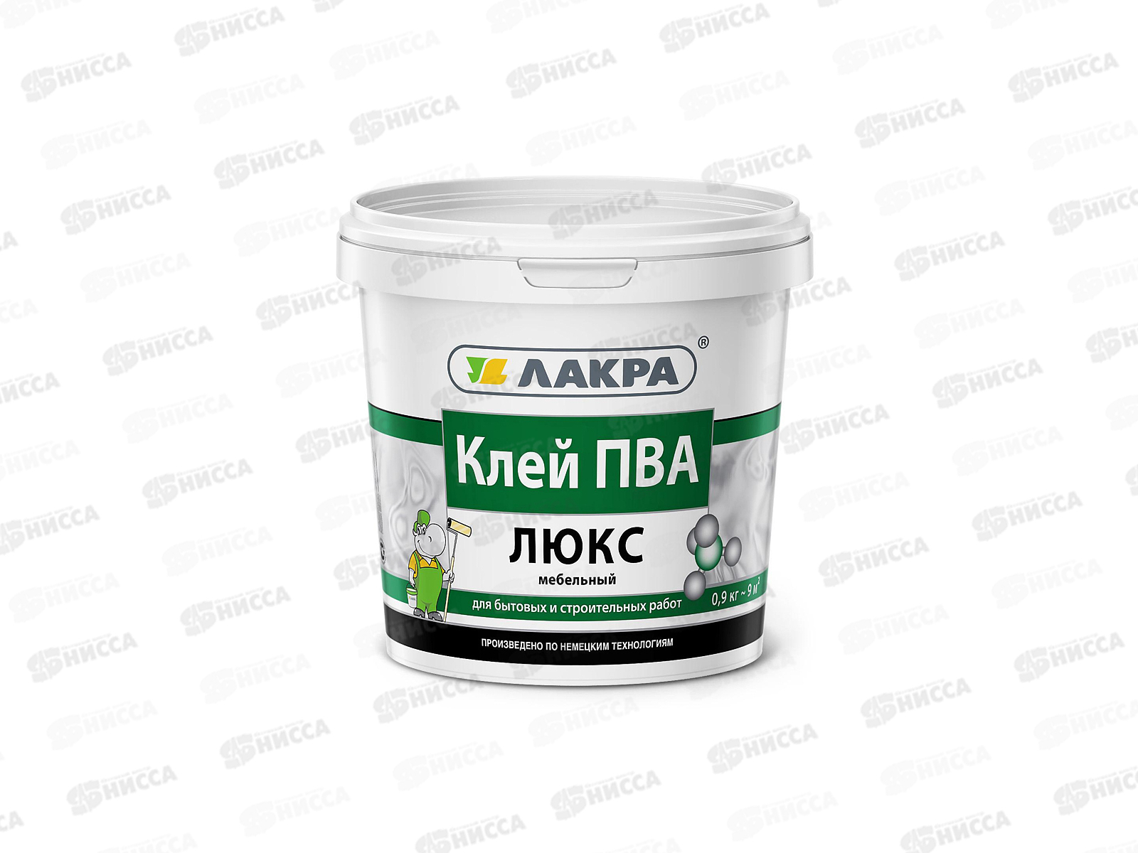 Клей ПВА мебельный Люкс 0,9кг Л-С *12  3676 ЛАКРА