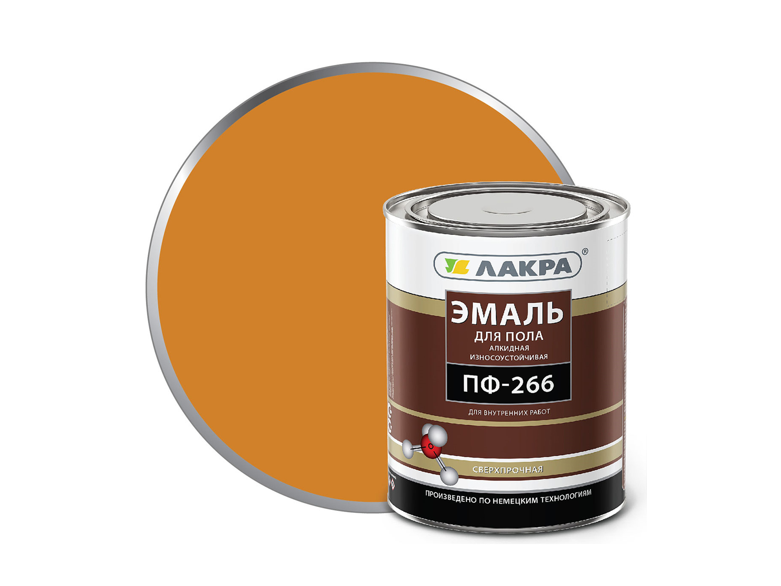 ЭМАЛЬ ЛАКРА ПФ-266 Золотисто-коричневая 1кг   1016   *10