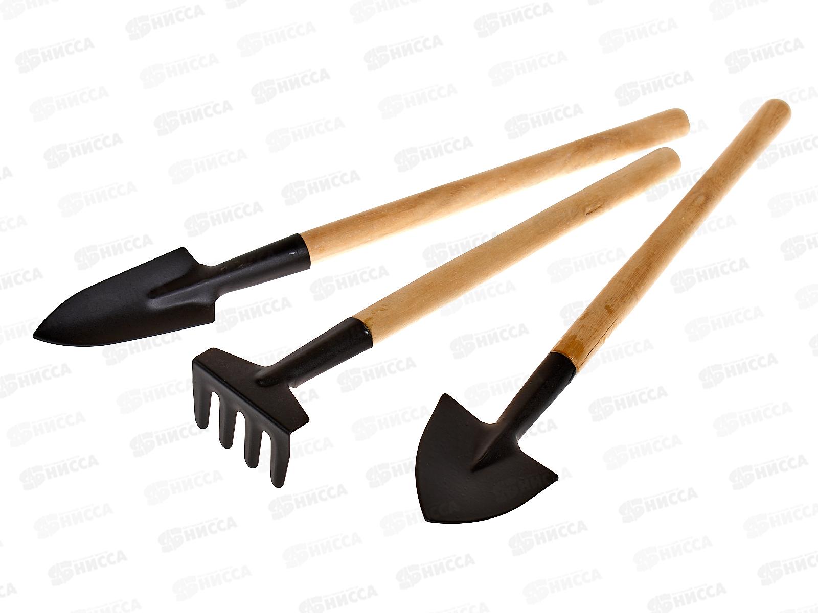 Набор садовый 3 предмета (023761) лопатки, грабли   Ж