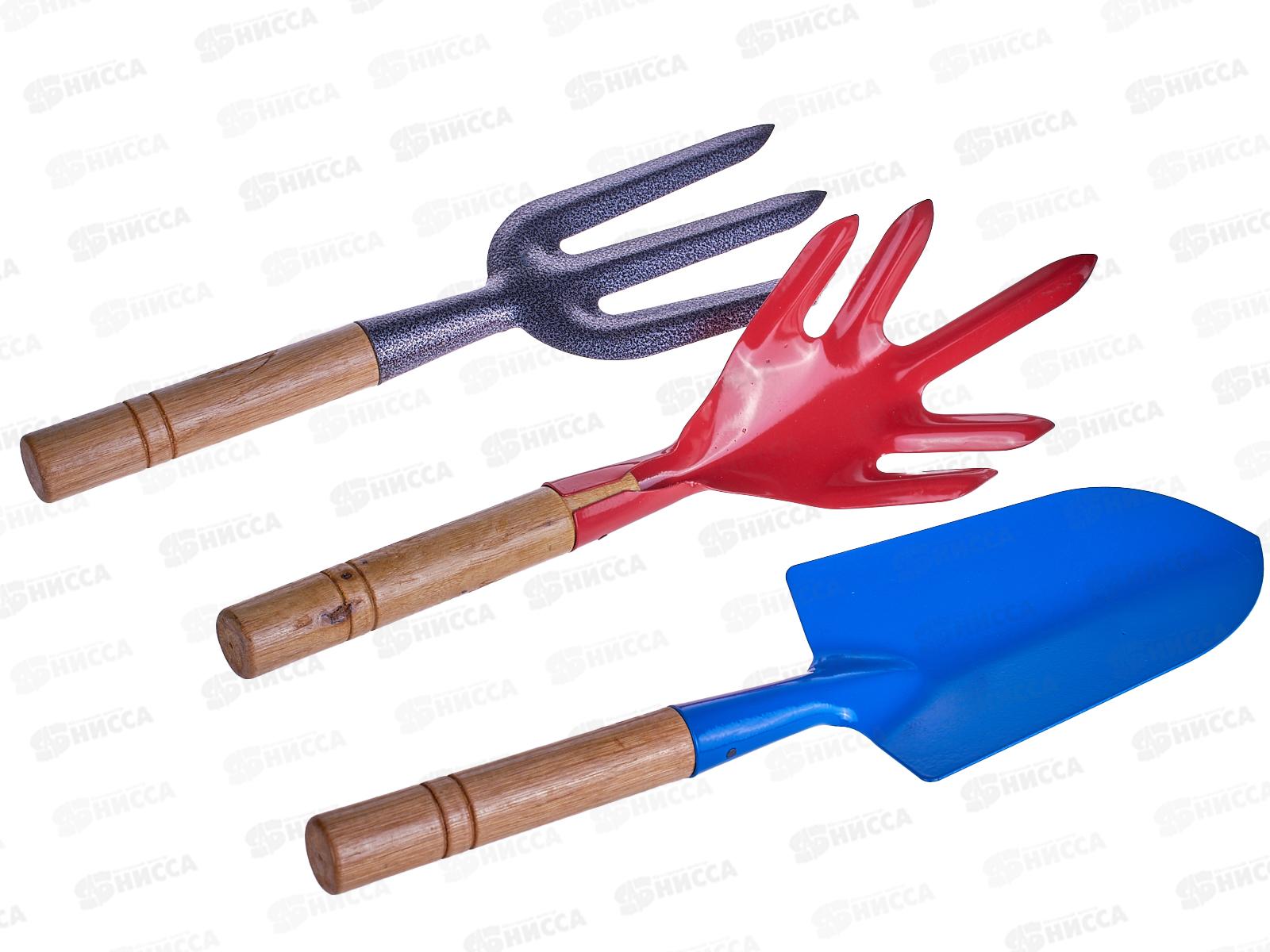 Набор садовый 3предмета (023758) лопатка, рыхлитель, вилка   Ж