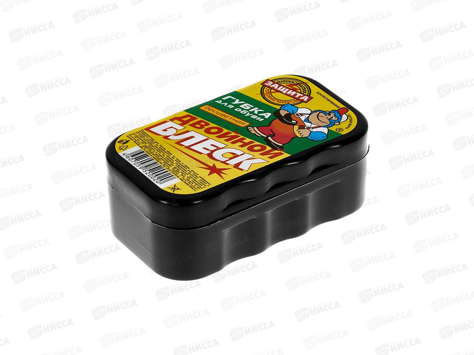 Двойной блеск-СТАНДАРТ губка для обуви бесцветный *100