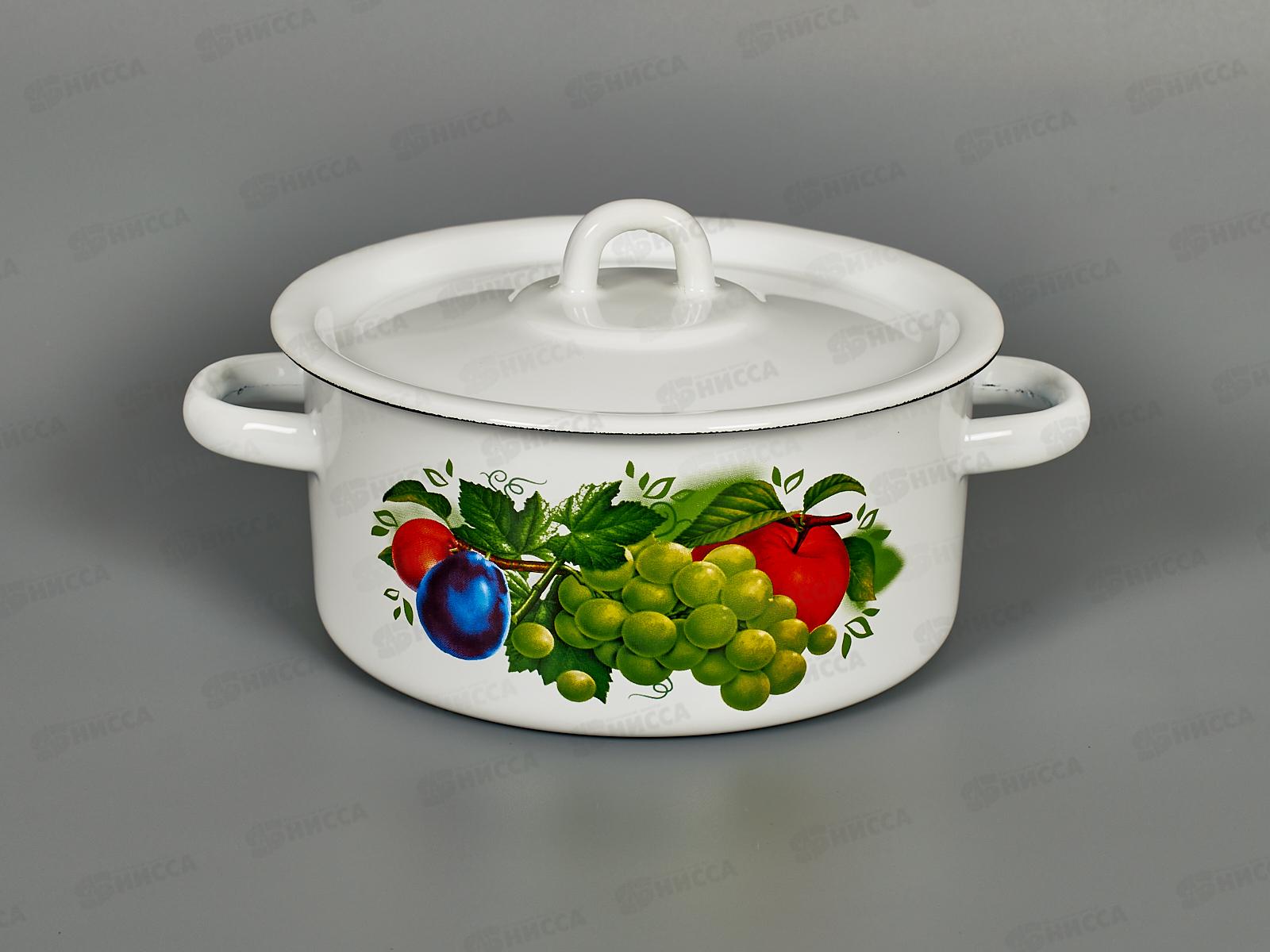 Кастрюля 2,0л цилиндрическая декорированная С1610 *8