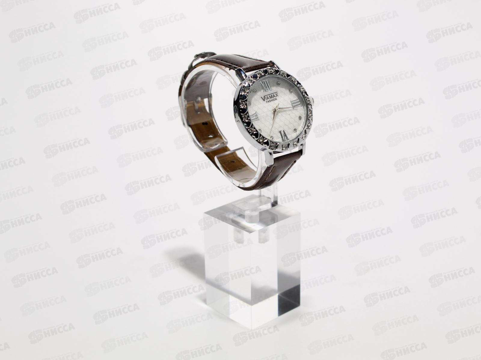 Часы женские кварцевые на ремешке из кожзама, со стразами, в ассортименте