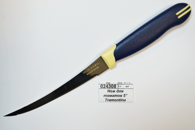 Нож кухонный Tramontina Multicolor д/томатов 23512/215  871-565 *12