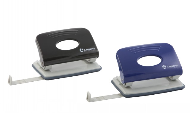 Дырокол LAMARK Mettallic, 10 листов, с линейкой, 0148 *12