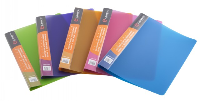 Папка пл. LAMARK А4 бок.зажим, оранж. неон, 0042-OR *12/72