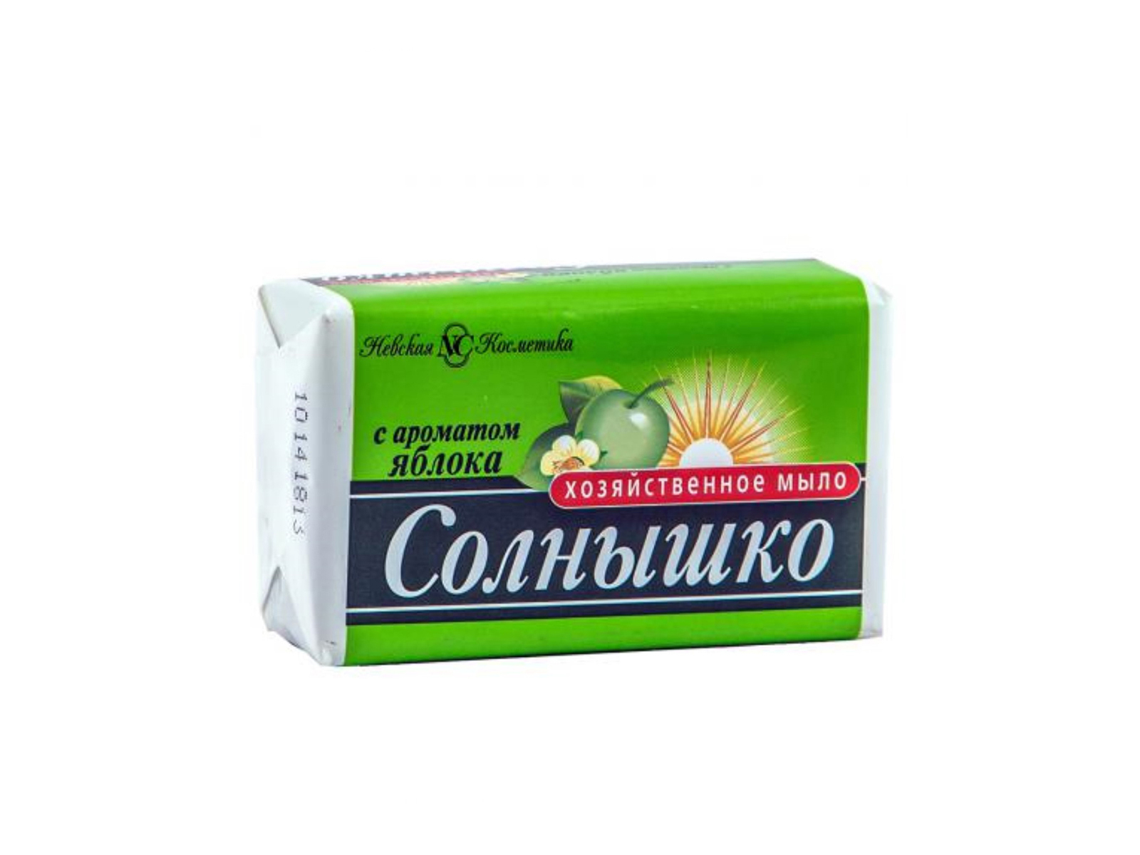 ХОЗЯЙСТВЕННОЕ мыло  Невская Косметика 140гр  СОЛНЫШКО  яблоко *48/4