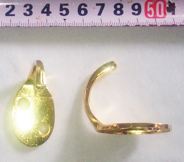 Крючок 1089 металлический золото (016509) *150  Ж