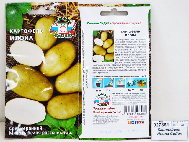 Картофель Илона (Евро,0,02)СеДек
