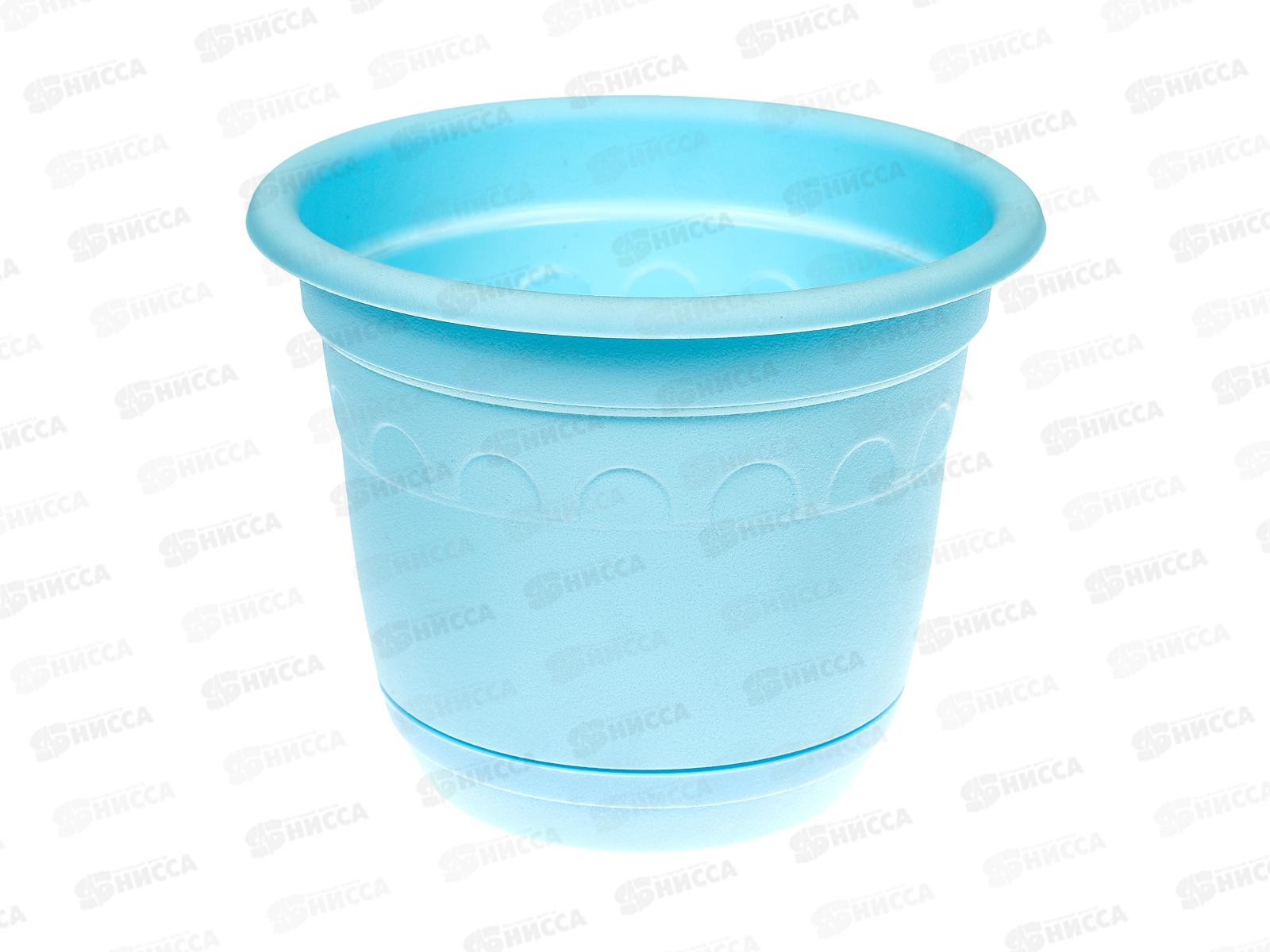 Горшок Колывань-0,9л колор с поддоном  С92 К АВ *49