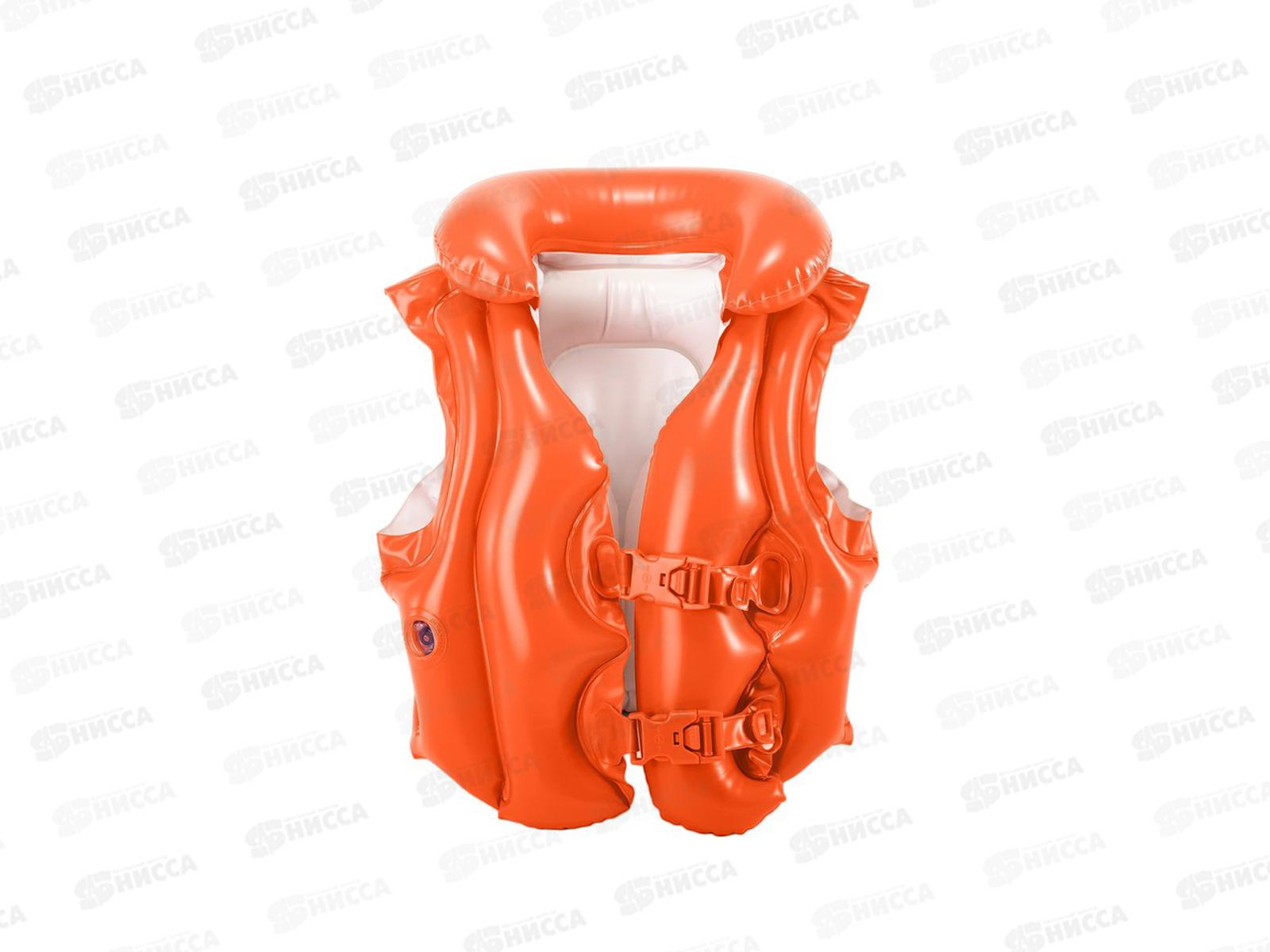 Надувной  жилет 58671 Люкс (50х47) 3-6лет в коробке  INTEX  *24