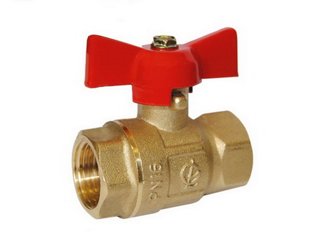 Кран шаровый  DN-15 Крепыш 330 бабочка Внутренняя*Внутренняя ГАЛЛОП