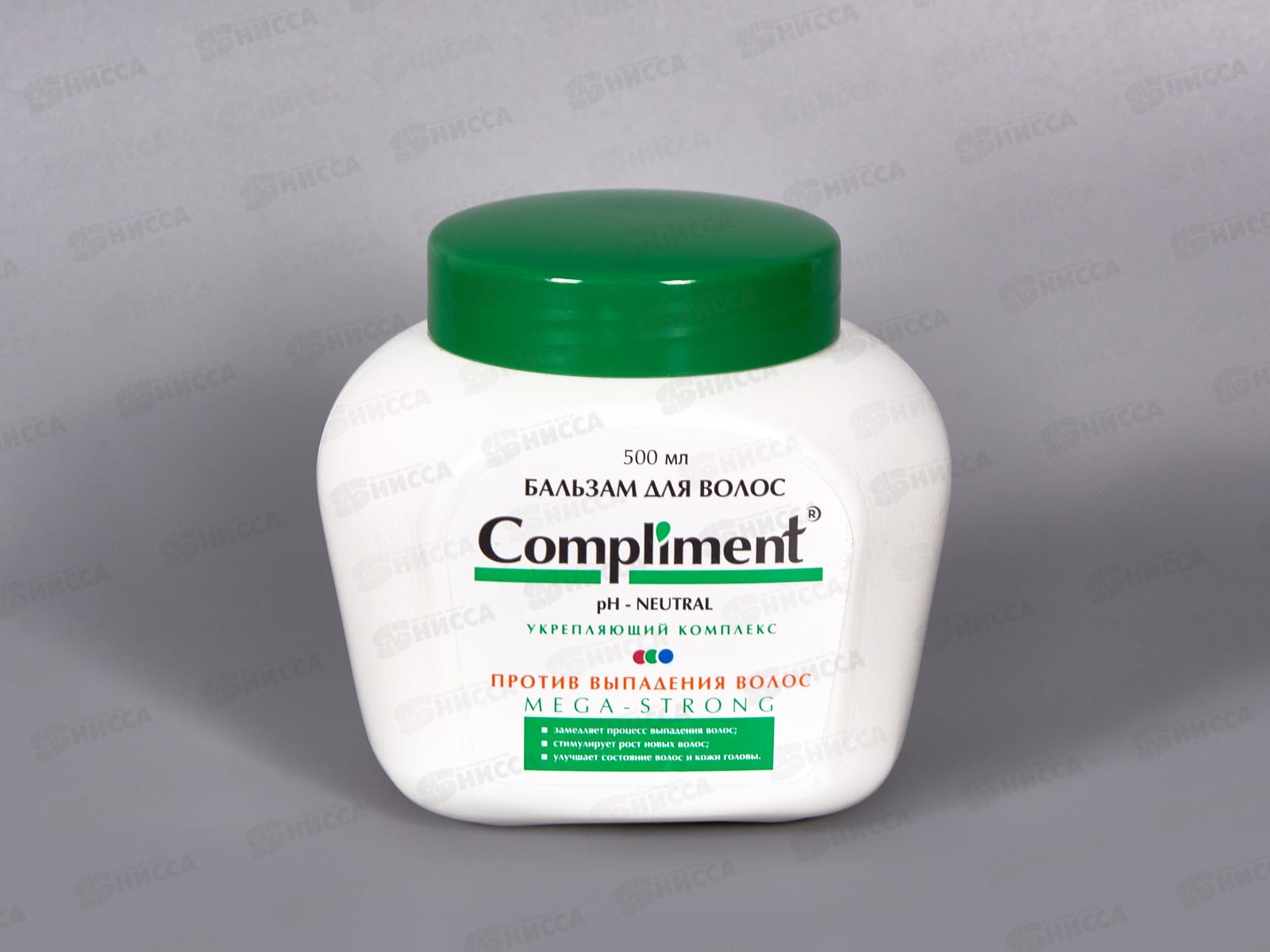 КОМПЛИМЕНТ Бальзам  для волос Mega-Strong 500мл против выпадения *12