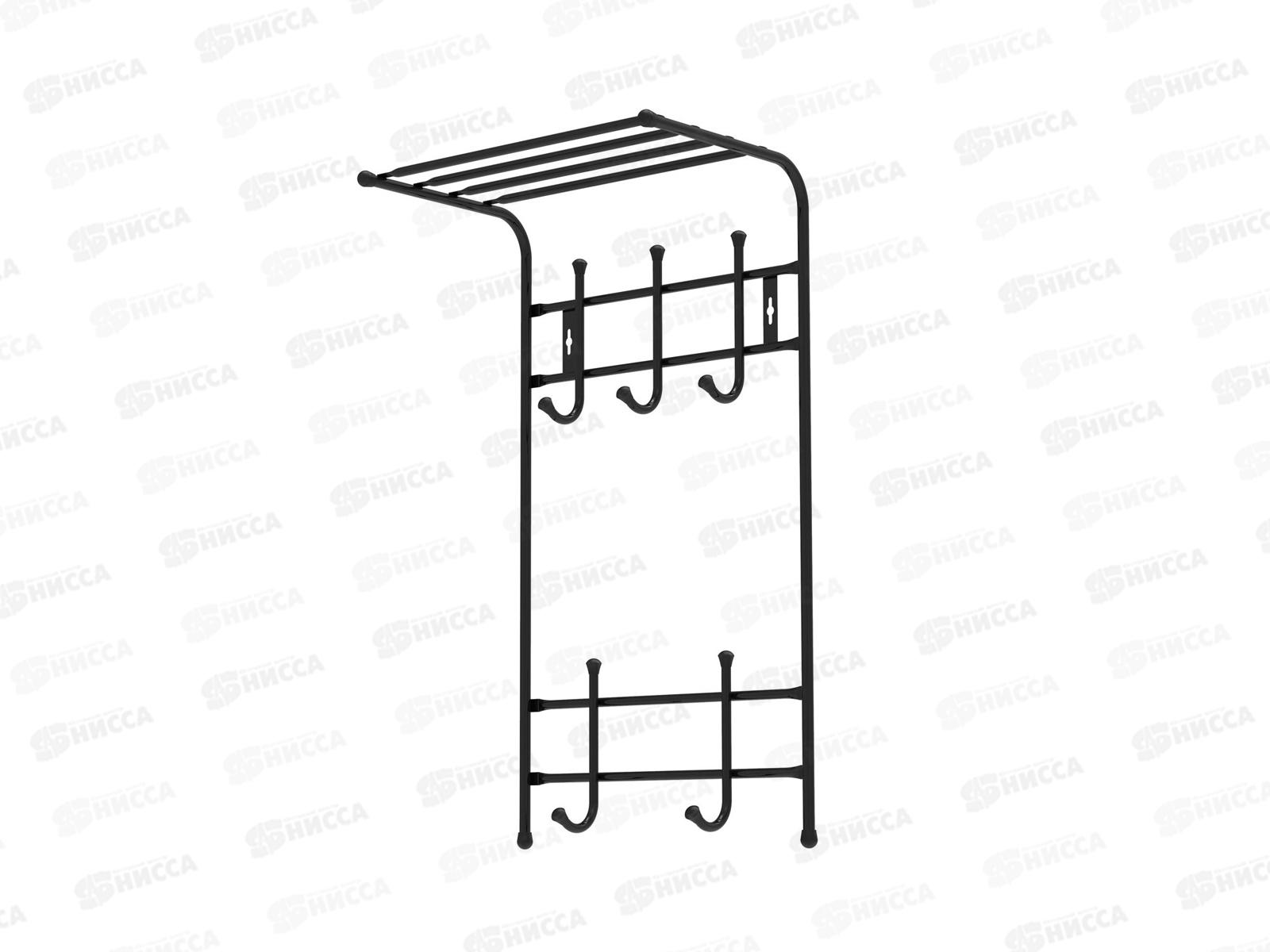 Вешалка настенная с полкой-5 крючков ВПТ5