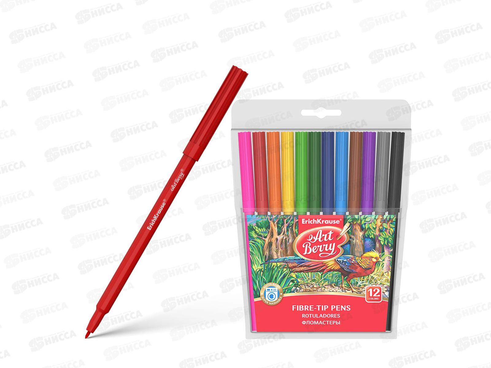 Фломастеры 12 цветов  EK цветной колпачок 33050 *12/240