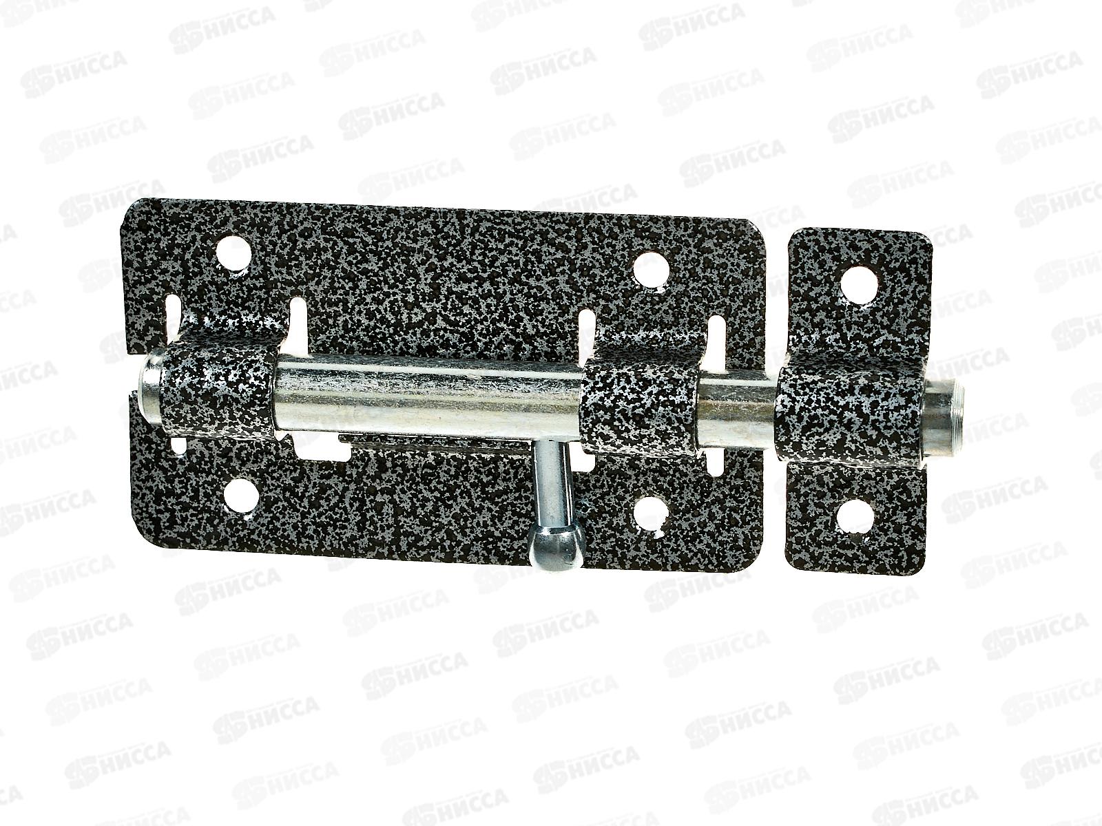 Задвижка дверная ЗД-01 полимер серебро *20