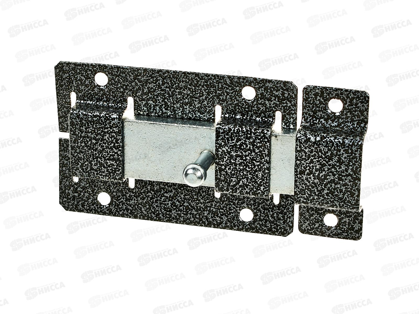 Задвижка дверная ЗД-02 полимер серебро *20