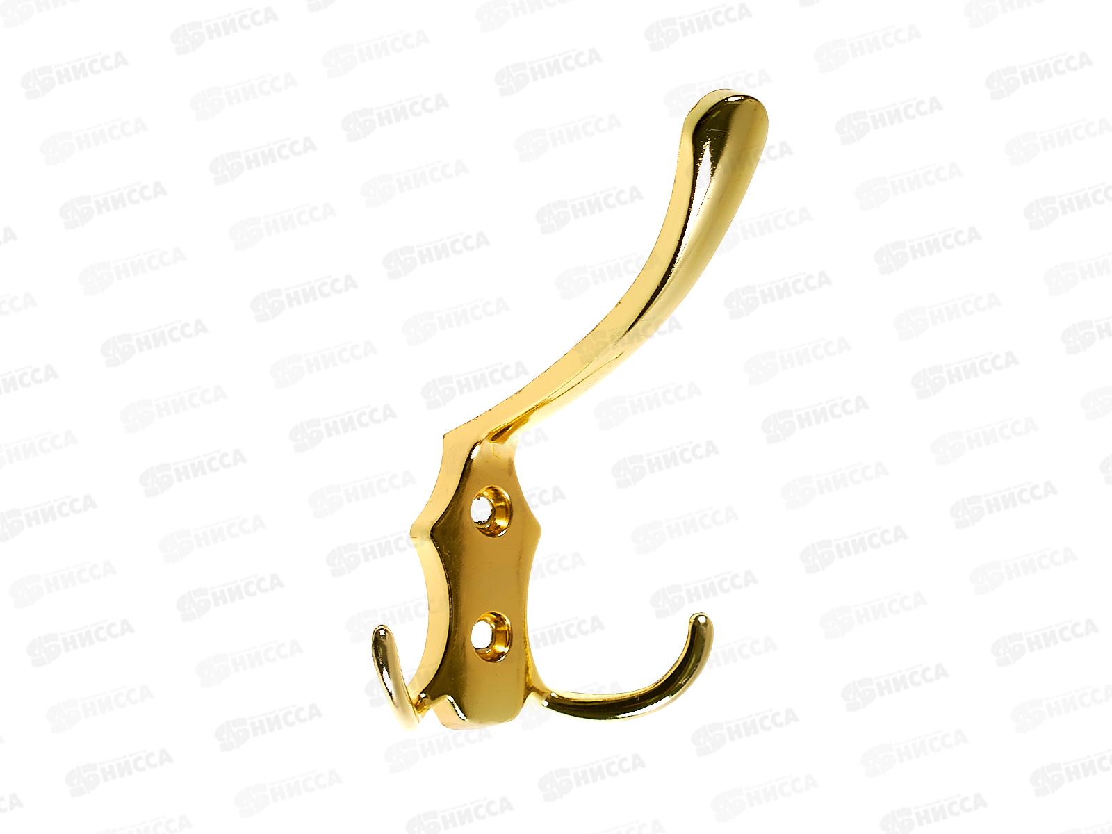 Крючок 1037 металлический золото (016502) *48  Ж