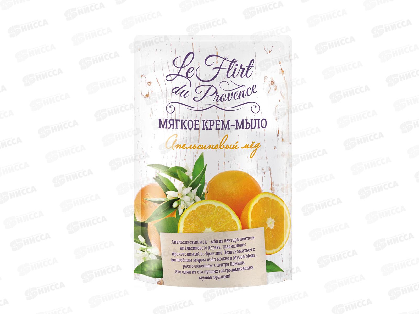 Лё Флир крем-мыло Апельсиновый мёд 500мл дой-пак *12
