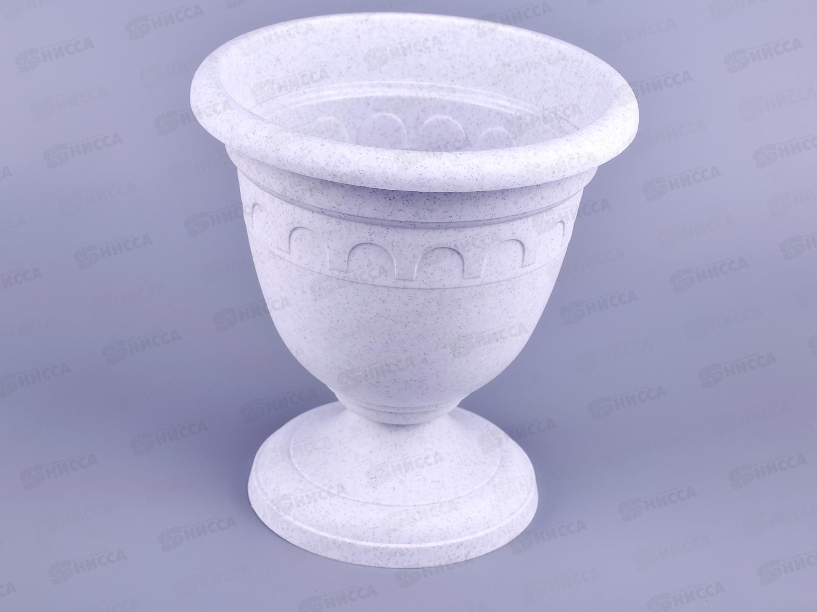 Вазон высокая  Колывань 1,7л d18см мрамор   С133М *16