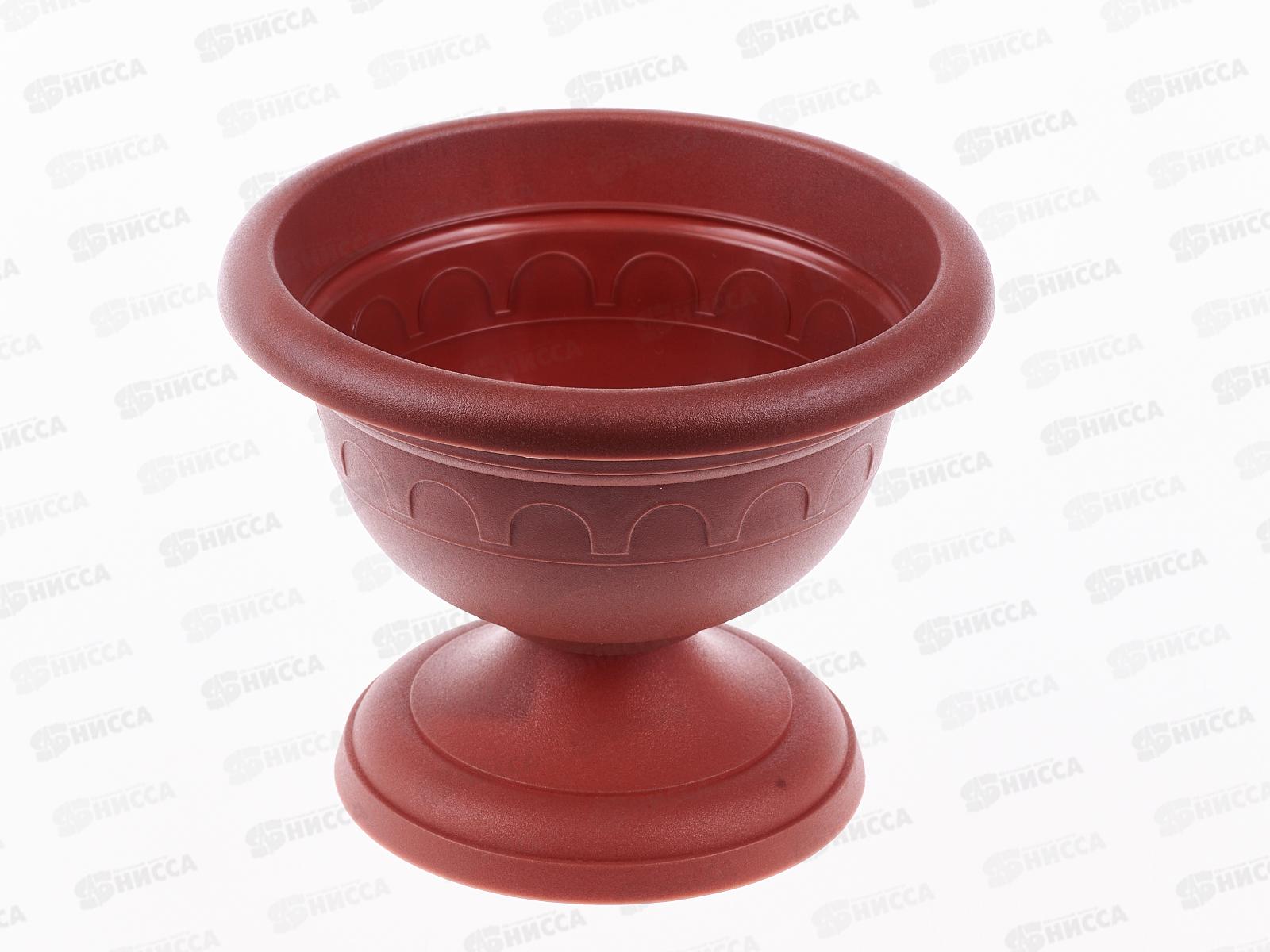 Вазон низкий  Колывань 0,6л d14см терракотовый С142Т*36