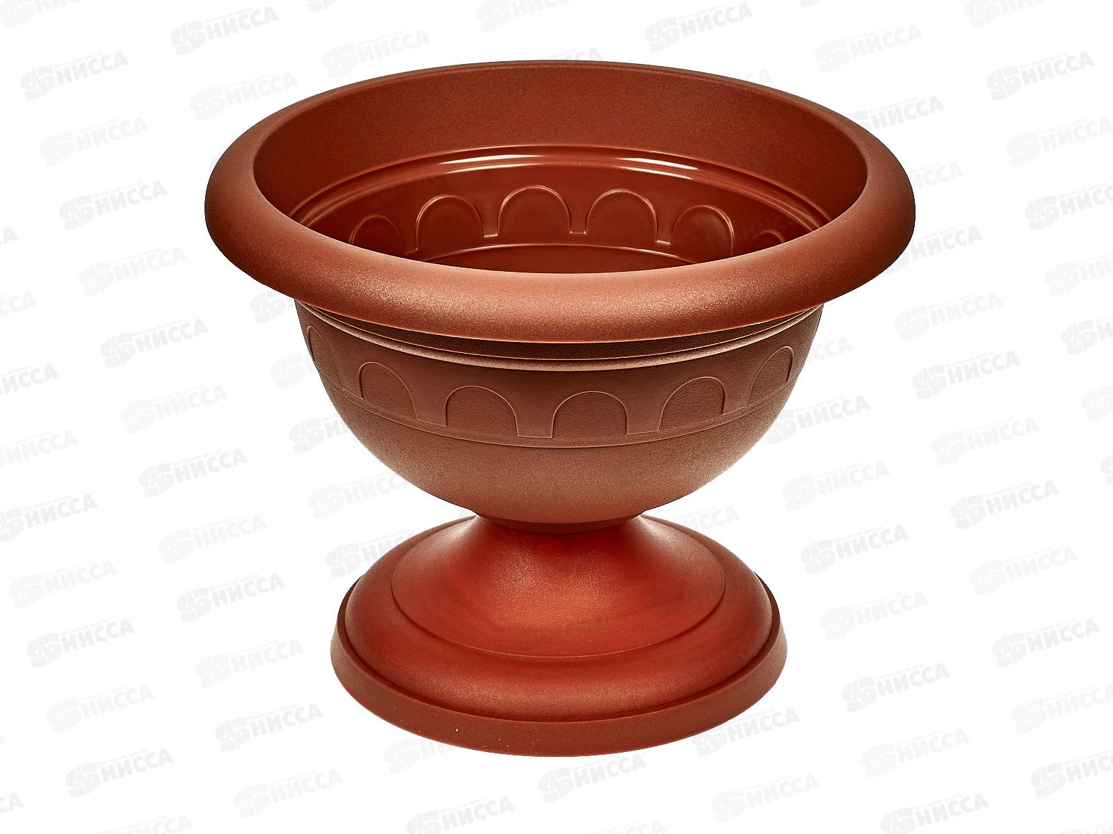 Вазон низкая  Колывань 3,4л d26см терракотовый  С145Т*14